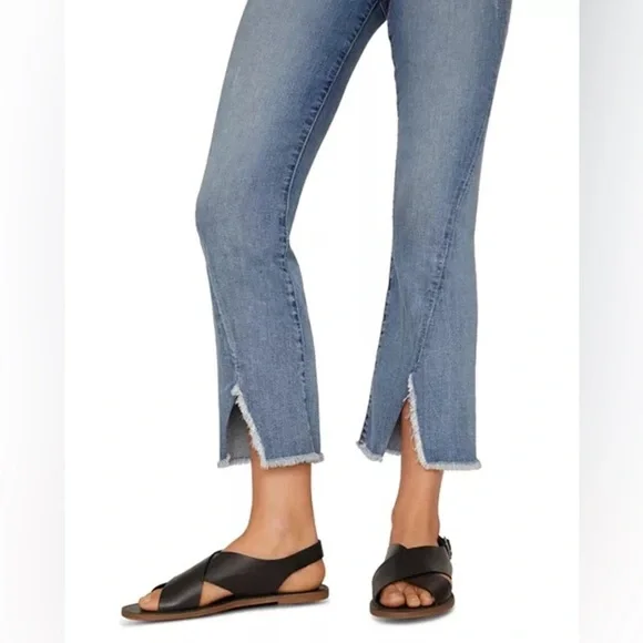 SANCTUARY Denim Connector Kick Crop Standard Rise Women Size 27 $169 MSRP NWT - Picture 4 of 11
